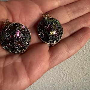 Elegant Vintage Multicolor Pendant Earrings